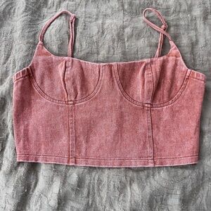 Cherry Mellow Orange Women’s Corset Top Size M Going Out Festival Party